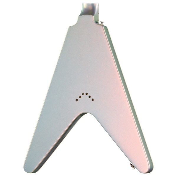 Epiphone Flying V Custom Futura, Quicksilver Shift - back of body
