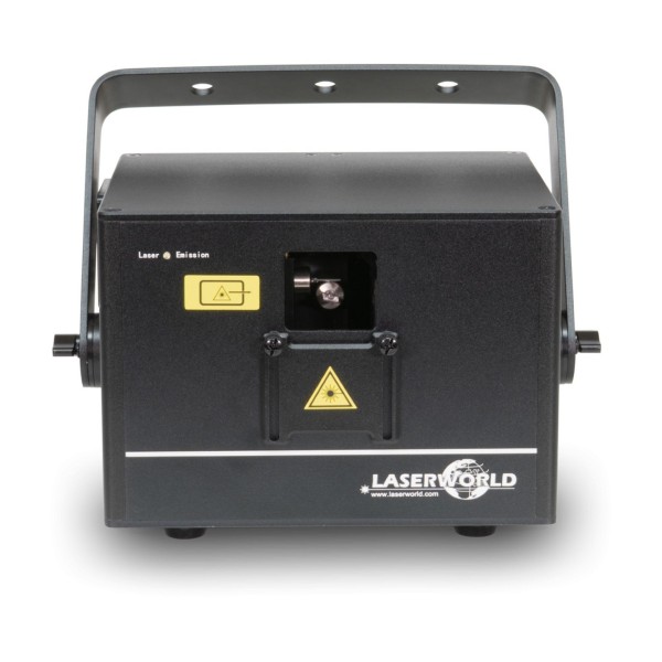 Laserworld CUBE 3 RGB Battery Powered Laser System with App Control - Front