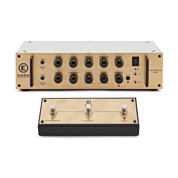 Eden NovaTone 300 Bass Amplifier Head with Footswitch