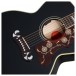 Gibson Elvis SJ-200, Ebony - soundhole and bridge