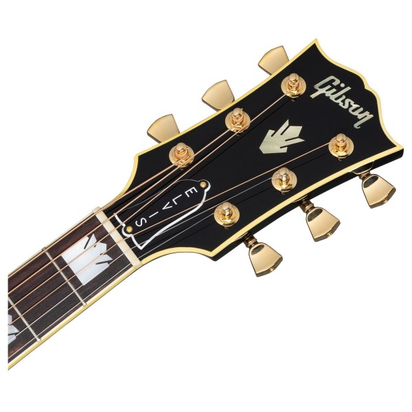 Gibson Elvis SJ-200, Ebony - headstock