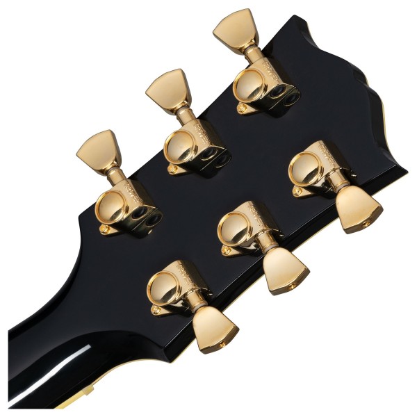 Gibson Elvis SJ-200, Ebony - back of headstock