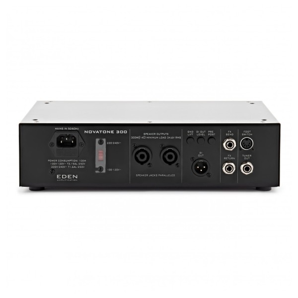 Eden NovaTone 300 Bass Amplifier Head with Footswitch