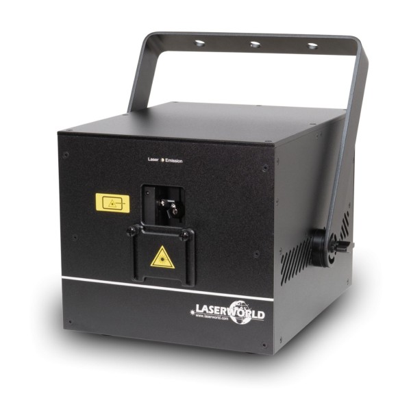 Laserworld CUBE 7 RGB Battery Powered Laser System with App Control - Right Angle
