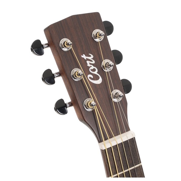 Cort Earth GO Mini Dreadnought, Open Pore - HEADSTOCK