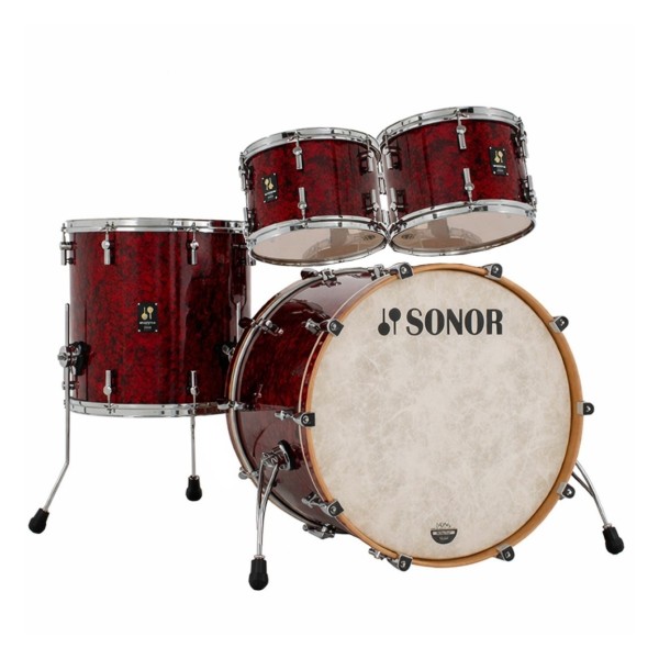Sonor Momentum 22" 4pc Maple Shell Pack, Red Pearl