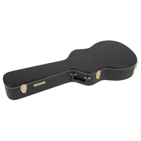 Gretsch G6296 Round Neck Resonator Flat Top Case, Black - open case