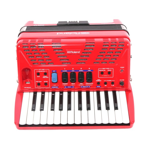 Roland FR-1X Piano-Type V-Accordion, Red - Secondhand at Gear4music