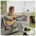 Roundback Electro Acoustic Guitar by Gear4music, Natural