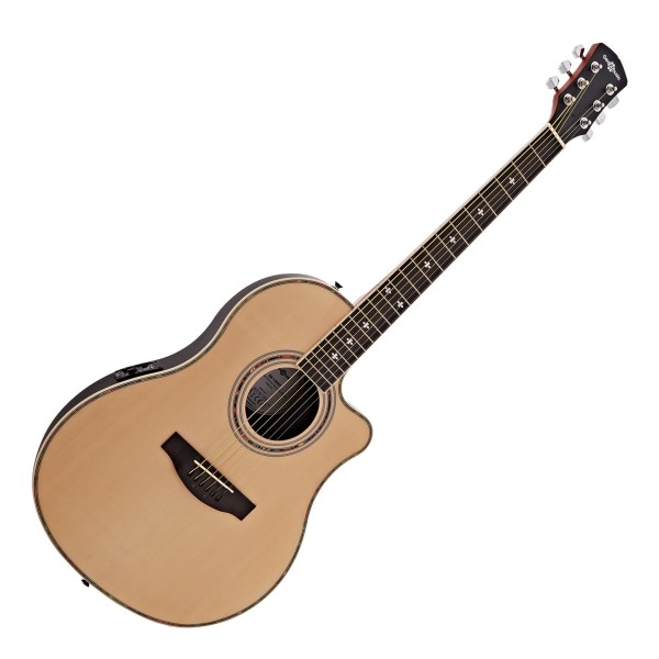 Roundback Electro Acoustic Guitar by Gear4music 