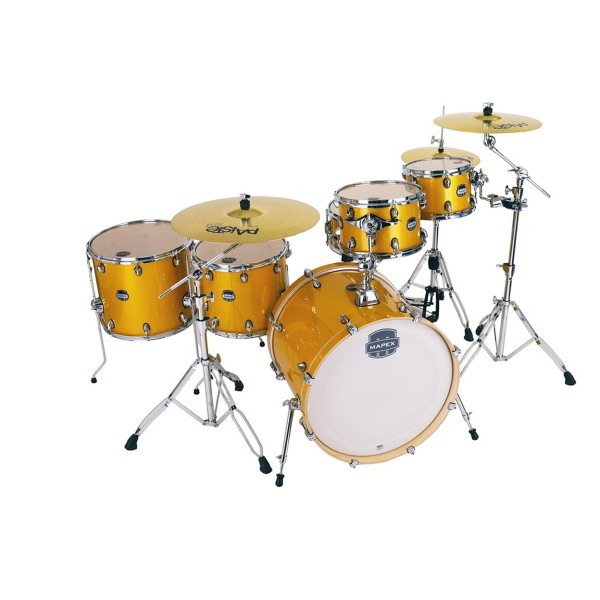 Mapex Mars Birch 22'' 6pc Crossover Shell Pack, Sunflower Sparkle