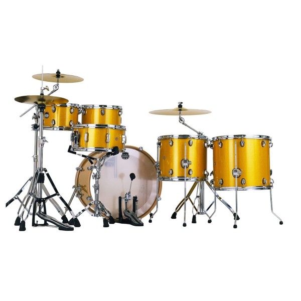 Mapex Mars Birch 22'' 6pc Crossover Shell Pack, Sunflower Sparkle