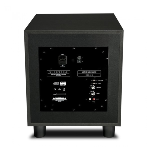 Wharfedale SW-10 Subwoofer, Blackwood rear 