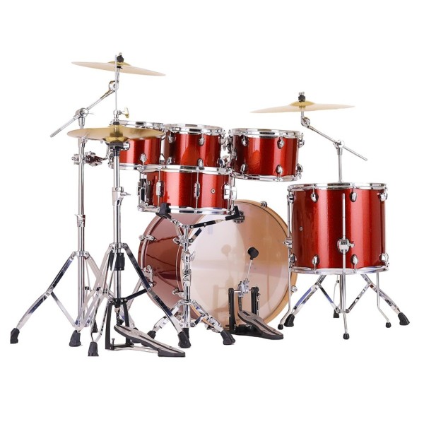 Mapex Mars Birch 22'' 6pc Shell Pack, Blood Orange Sparkle