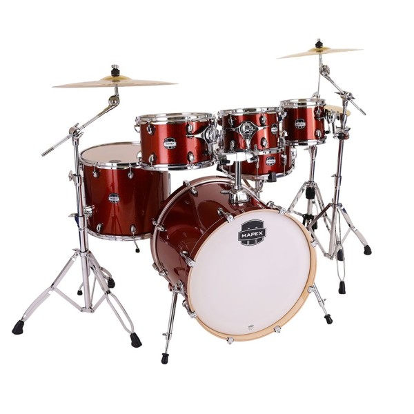 Mapex Mars Birch 22'' 6pc Shell Pack, Blood Orange Sparkle