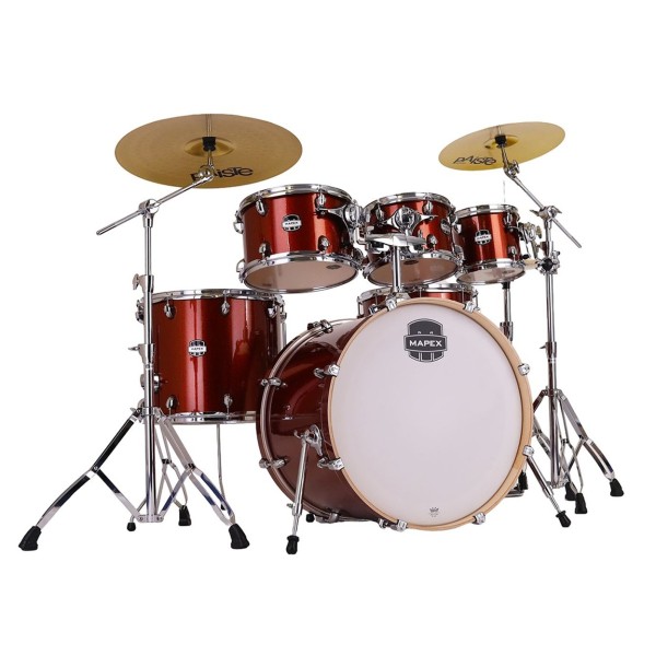 Mapex Mars Birch 22'' 6pc Shell Pack, Blood Orange Sparkle