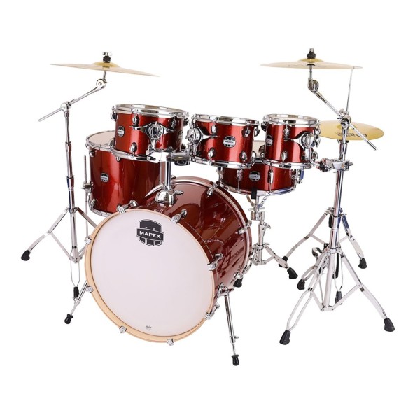Mapex Mars Birch 22'' 6pc Shell Pack, Blood Orange Sparkle