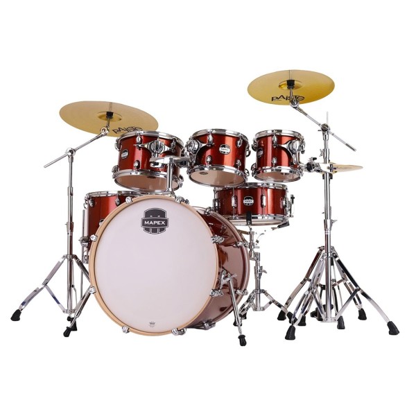 Mapex Mars Birch 22'' 6pc Shell Pack, Blood Orange Sparkle