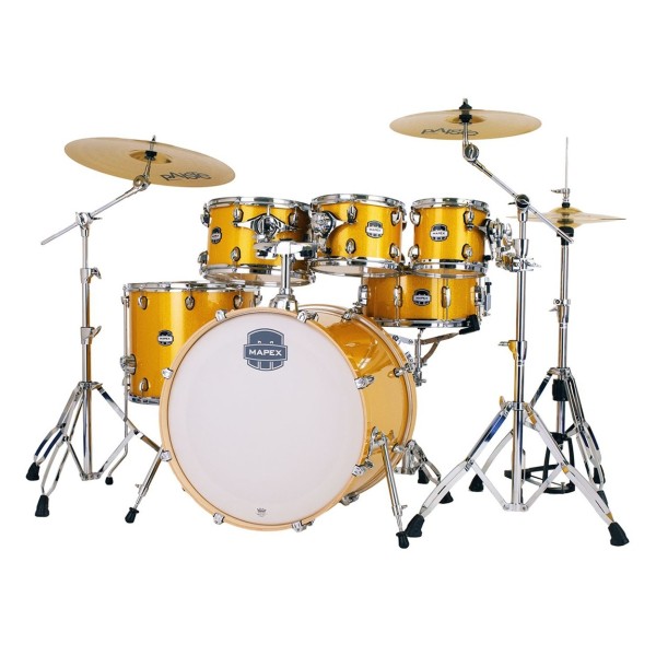 Mapex Mars Birch 22'' 6pc Shell Pack, Sunflower Sparkle