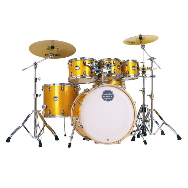 Mapex Mars Birch 22'' 6pc Shell Pack, Sunflower Sparkle