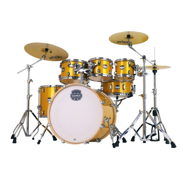 Mapex Mars Birch 22'' 6pc Shell Pack, Sunflower Sparkle