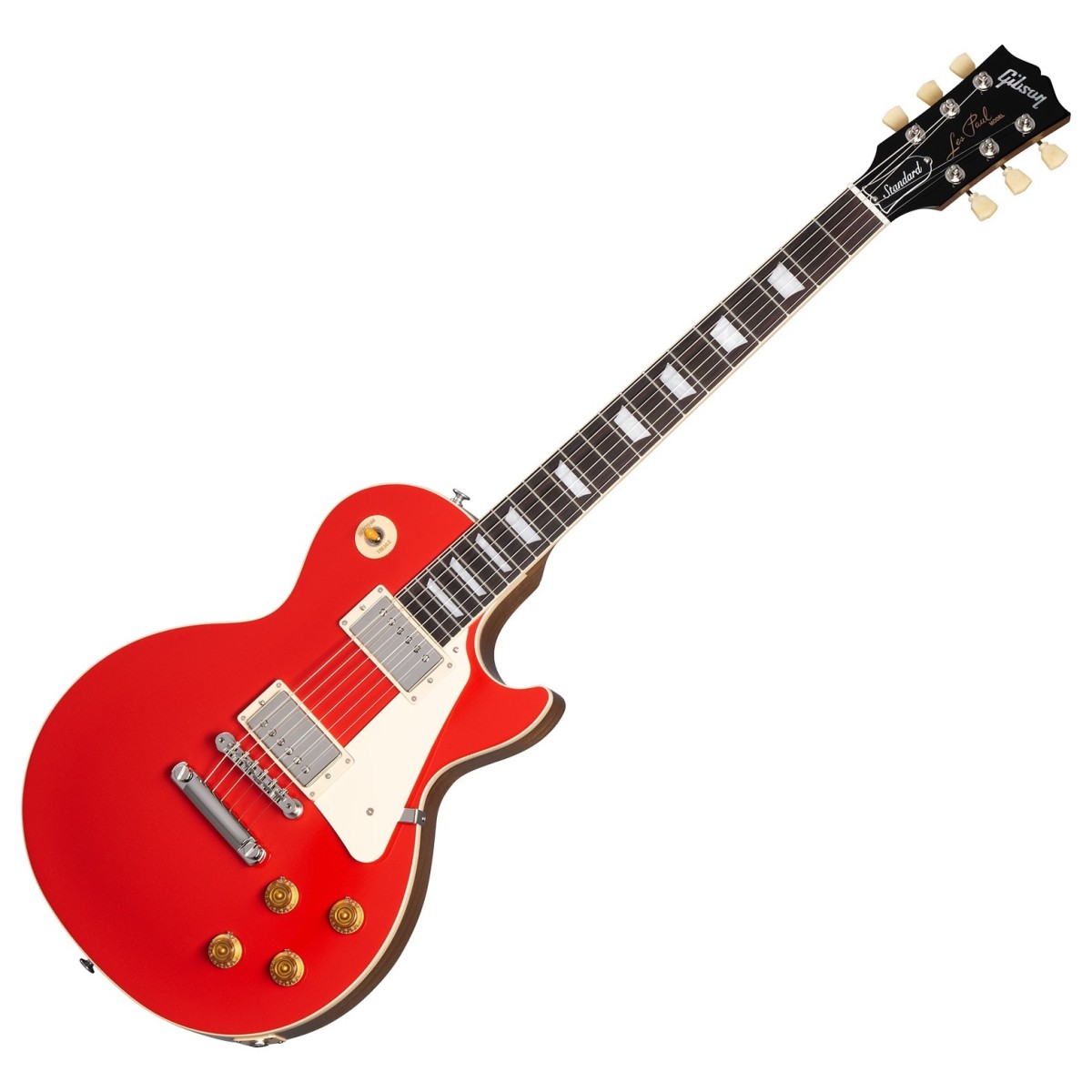 Click to view product details and reviews for Gibson Custom Colour Series Les Paul Standard 50s Cardinal Red Ex Demo.