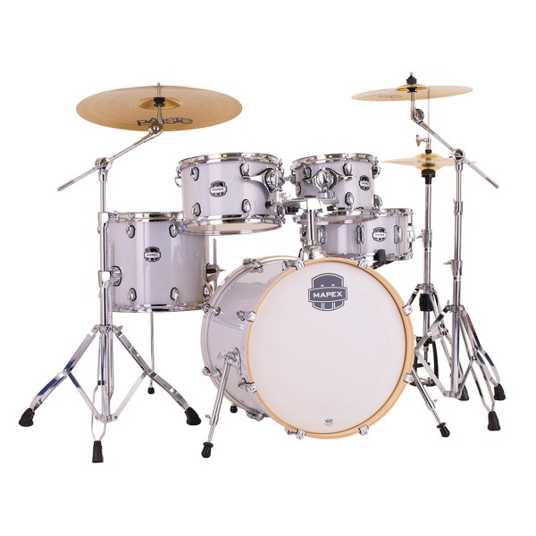 Mapex Mars Birch 20'' 5pc Fusion Drum Kit w/Cymbals, Diamond Sparkle