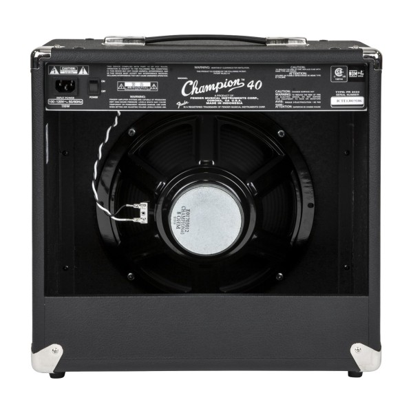 Fender Champion 40 Combo Amp - Ex Demo - Back