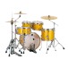 Mapex Mars Birch 20'' 5pc Fusion Drum Kit w/Cymbals, Sunflower Sparkle