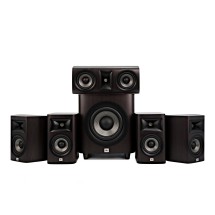 JBL Studio 620 5.1 Speaker Package with 610 On-Wall Speakers, Dark Wood