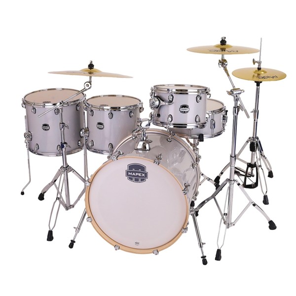 Mapex Mars Birch 22'' 5pc Crossover Drum Kit w/Cymbals, Diamond Sparkle