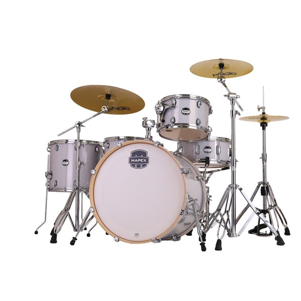 Mapex Mars Birch 22'' 5pc Crossover Drum Kit w/Cymbals, Diamond Sparkle