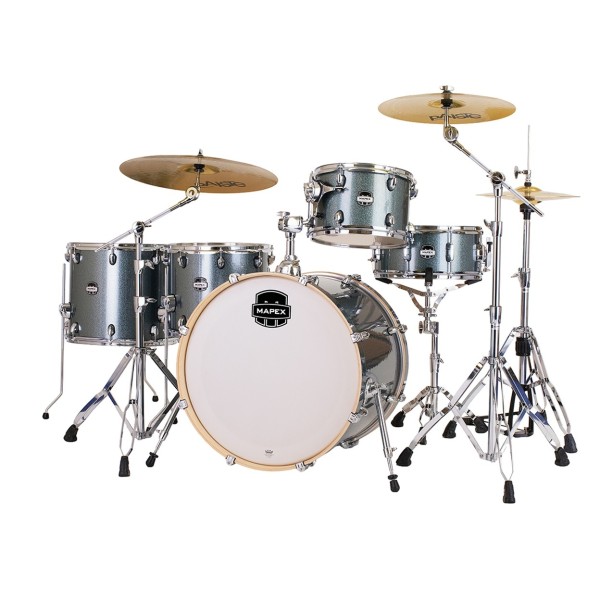 Mapex Mars Birch 22'' 5pc Crossover Drum Kit w/Cymbals, Twilight Sparkle