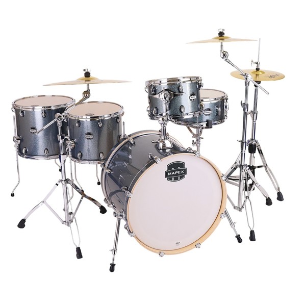 Mapex Mars Birch 22'' 5pc Crossover Drum Kit w/Cymbals, Twilight Sparkle