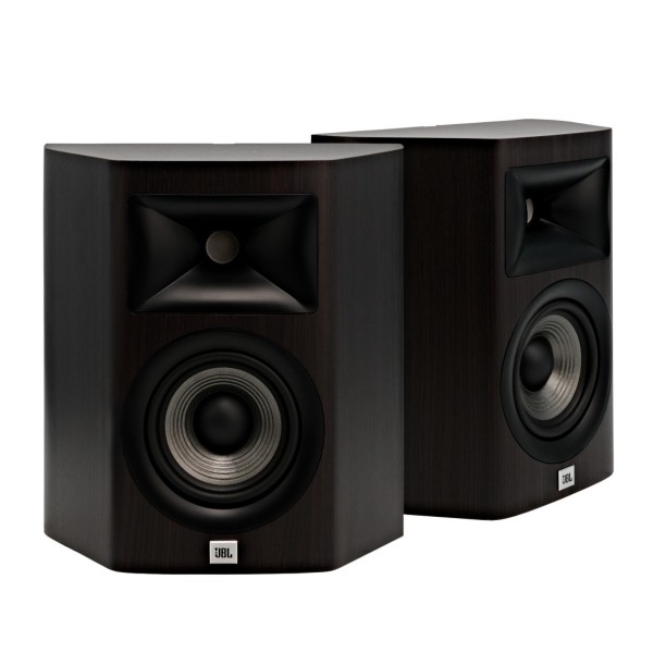 JBL Studio 610 On-Wall Surround Sound Speakers (Pair), Dark Wood