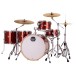 Mapex Mars Birch 22'' 5pc Crossover Drum Kit w/Cymbals, Blood Orange Sparkle