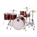 Mapex Mars Birch 22'' 5pc Crossover Drum Kit w/Cymbals, Blood Orange Sparkle