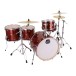 Mapex Mars Birch 22'' 5pc Crossover Drum Kit w/Cymbals, Blood Orange Sparkle