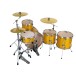 Mapex Mars Birch 22'' 5pc Crossover Drum Kit w/Cymbals, Sunflower Sparkle