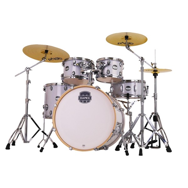 Mapex Mars Birch 22'' 5pc Drum Kit w/Cymbals, Diamond Sparkle