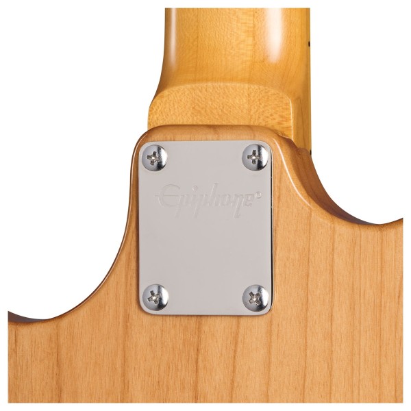 Epiphone Grabber Bass Inspired by Gibson, Natural - neck plate