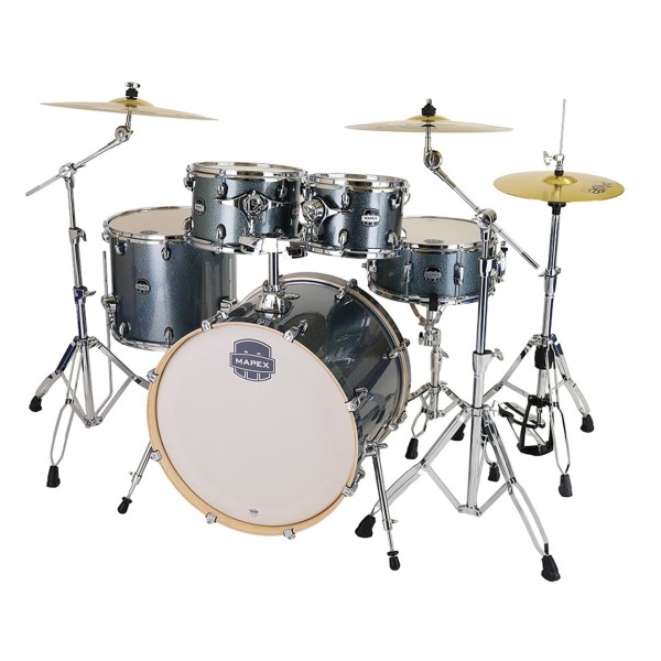 Mapex Mars Birch 22'' 5pc Drum Kit w/Cymbals, Twilight Sparkle