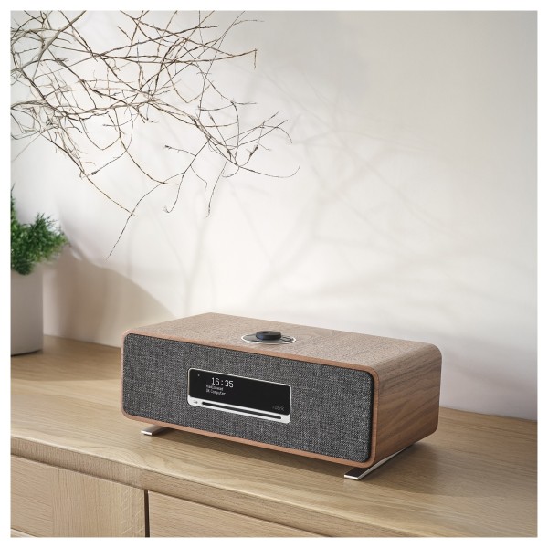 Ruark Audio R3S Compact Music System, Walnut - lifestyle  34 