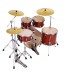 Mapex Mars Birch 22'' 5pc Drum Kit w/Cymbals, Blood Orange Sparkle