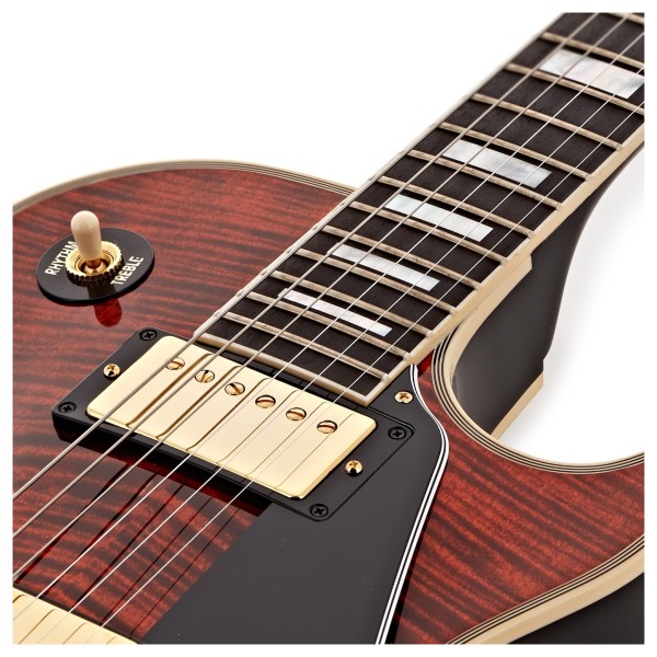 Gibson Custom Made 2 Measure Les Paul Custom Figured, Siberian Tiger - Ex Demo - upper frets