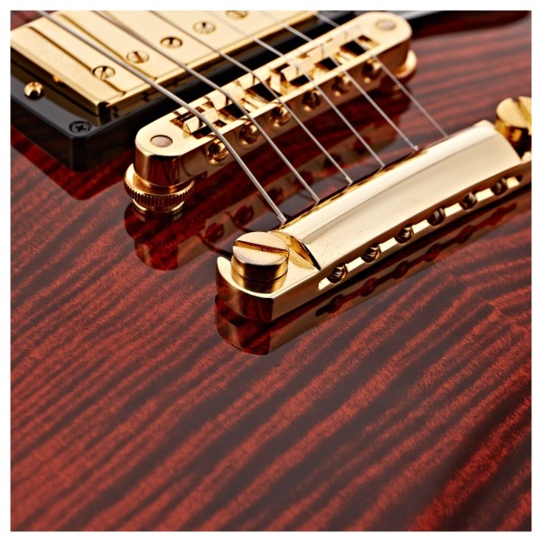Gibson Custom Made 2 Measure Les Paul Custom Figured, Siberian Tiger - Ex Demo - bridge