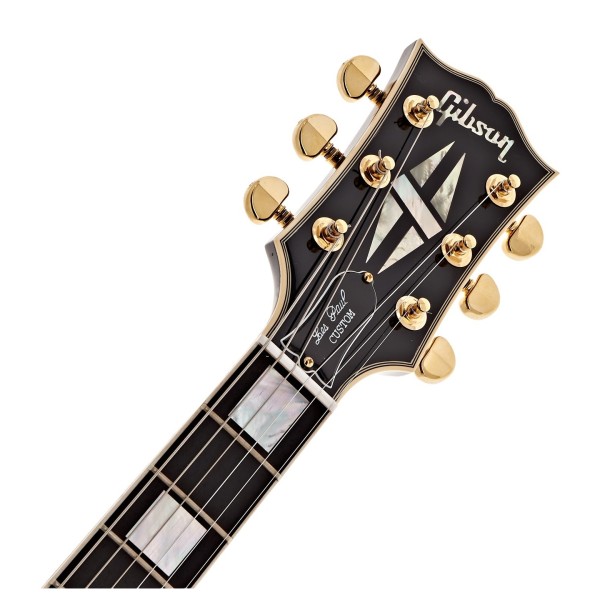 Gibson Custom Made 2 Measure Les Paul Custom Figured, Siberian Tiger - Ex Demo - headstock