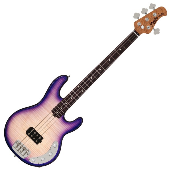 Sterling StingRay RAY34 Flame Maple, Purple Sunset at Gear4music