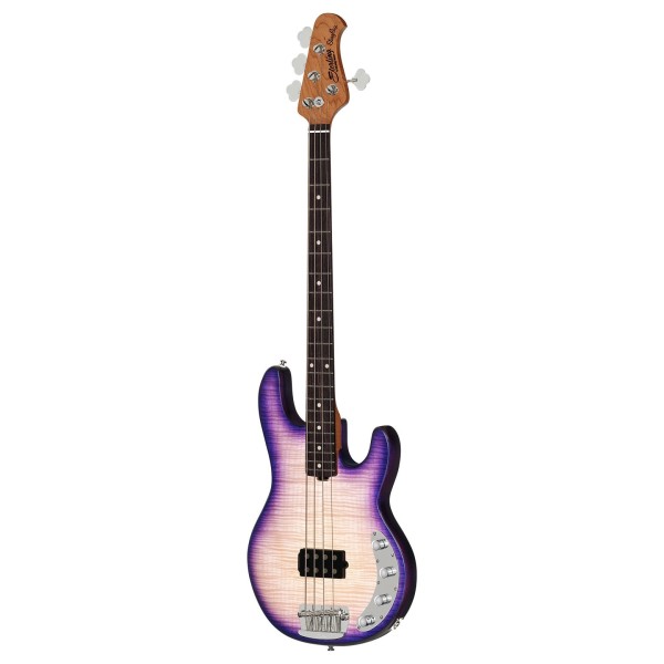 Sterling StingRay RAY34 Flame Maple, Purple Sunset - side