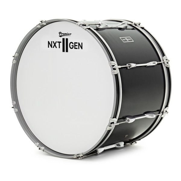 Premier NXT GEN Marching 22" x 14" Drum Corps Bass Drum, Black